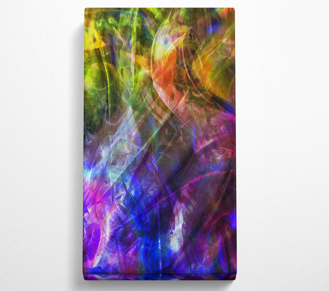  A Canvas Print of Indigo Abstract Flow Canvas Art