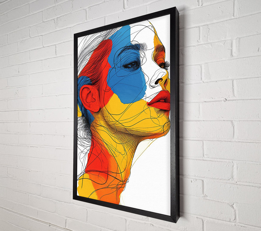  A Canvas Print of Lines And Primary Canvas Art