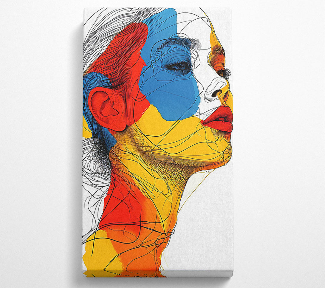  A Canvas Print of Lines And Primary Canvas Art