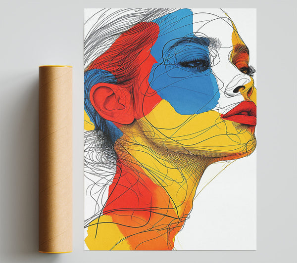 Lines And Primary Giclee Print