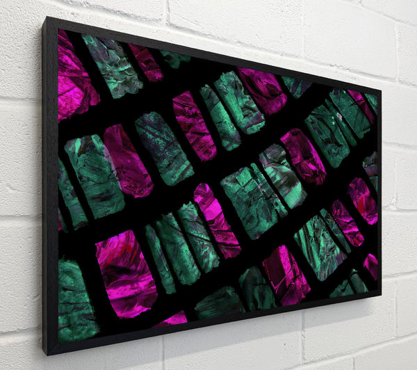 Fuchsia Brick Pattern