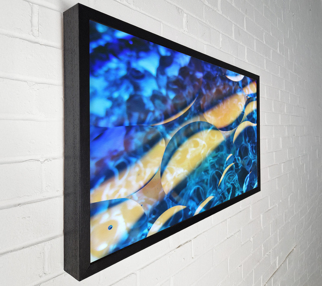  A Canvas Print of Azure Bubble Dreams Canvas Print