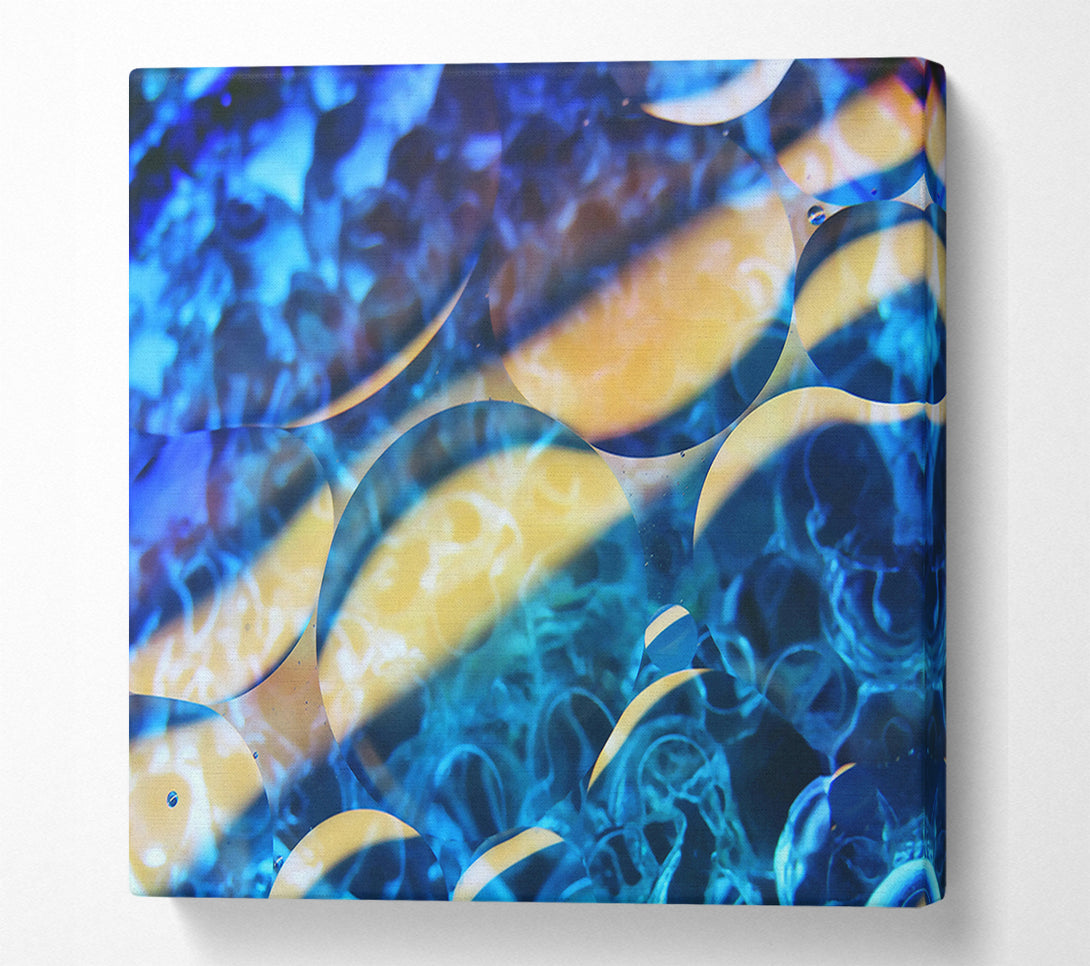  A Canvas Print of Azure Bubble Dreams Canvas Print