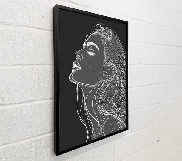 Lines In Grey Woman