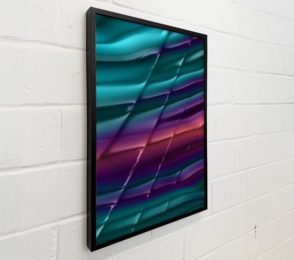 Teal Shimmering Stripes