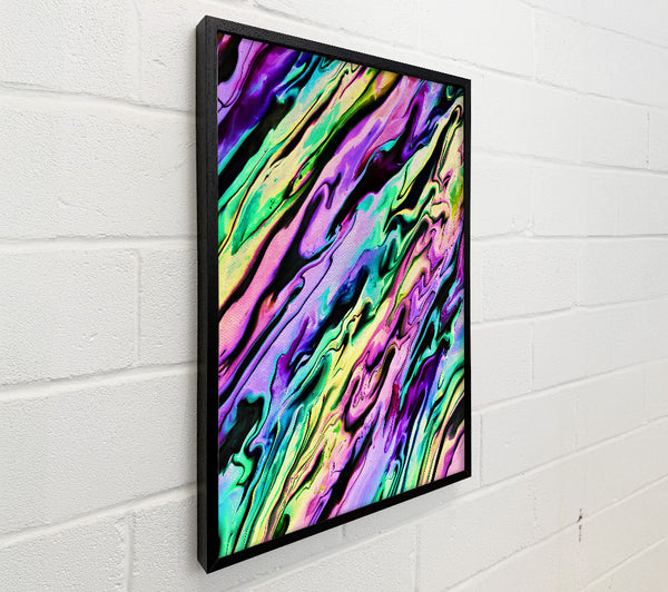 Purple Neon Swirls