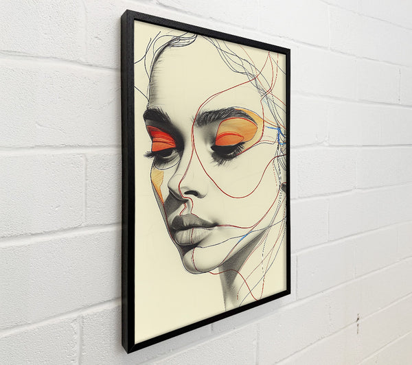 Lines Of A Face Orange