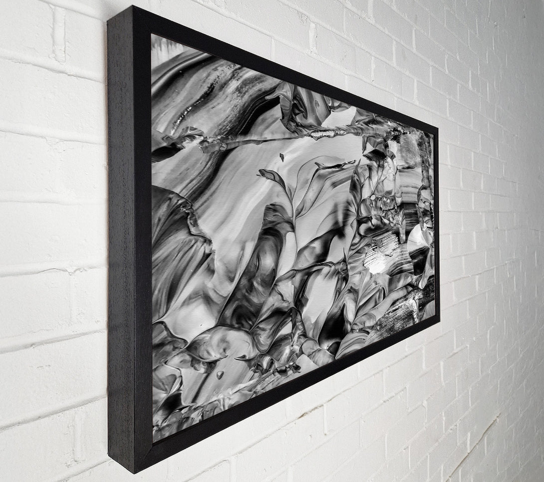  A Canvas Print of Silver Swirls And Shadows Canvas Art