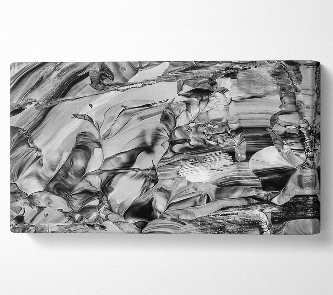  A Canvas Print of Silver Swirls And Shadows Canvas Art