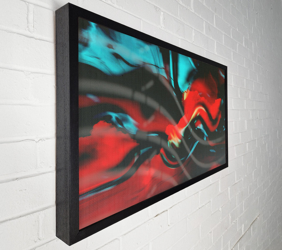  A Canvas Print of Crimson And Teal Flow Canvas Print