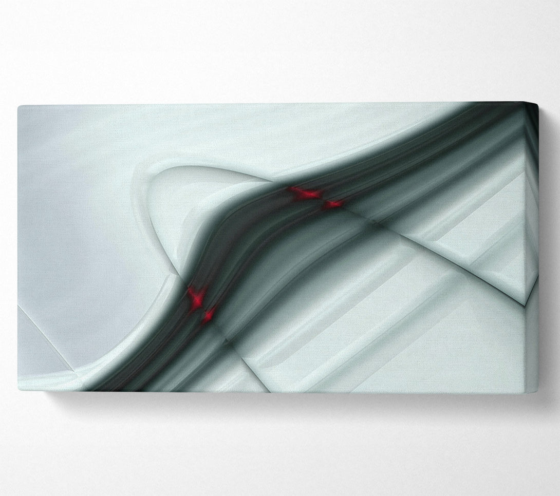  A Canvas Print of Silver Abstract Glance Canvas Print