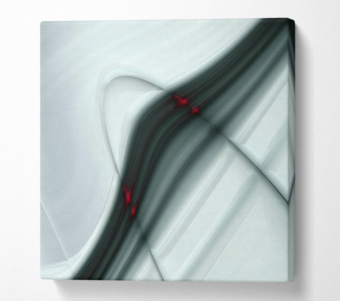  A Canvas Print of Silver Abstract Glance Canvas Print