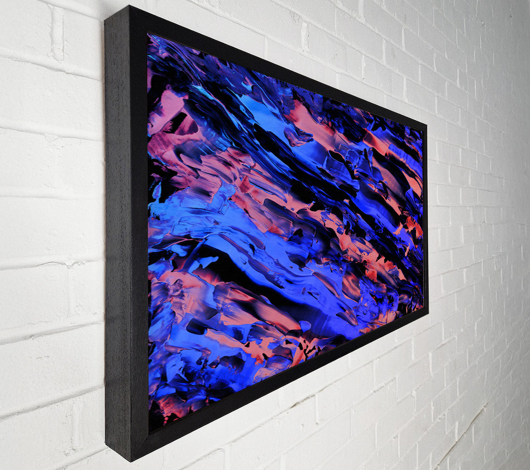  A Canvas Print of Blue And Pink Swirls Canvas Print