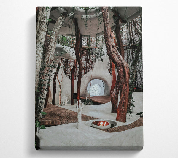  A Canvas Print of White Earth Sanctuary Canvas Wall Art