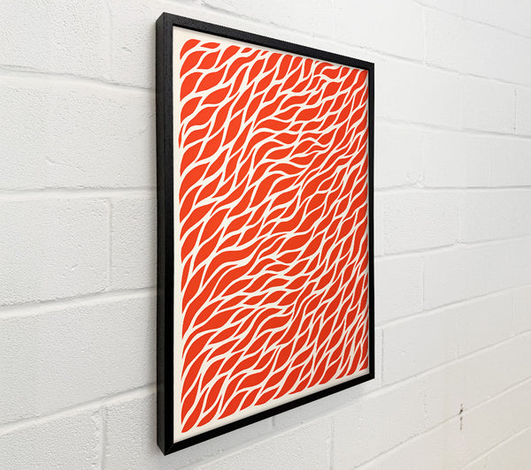 Lino Red Waves