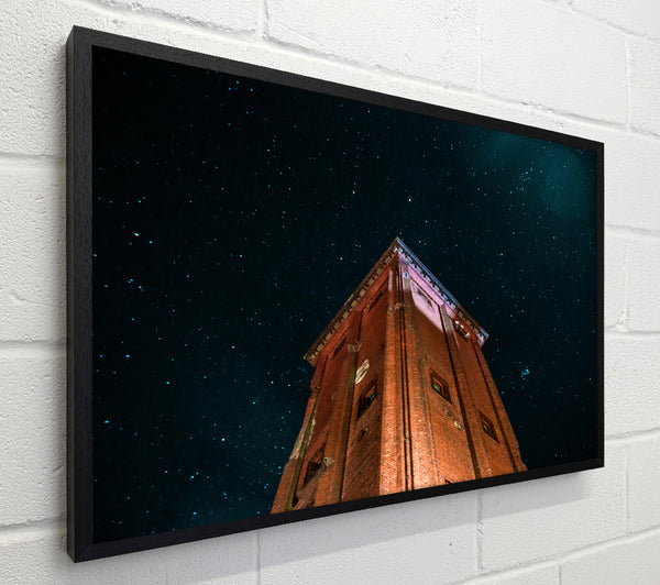 Brick Tower Under Stars