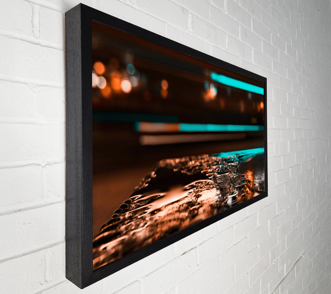  A Canvas Print of Orange Wet Reflections Canvas Print