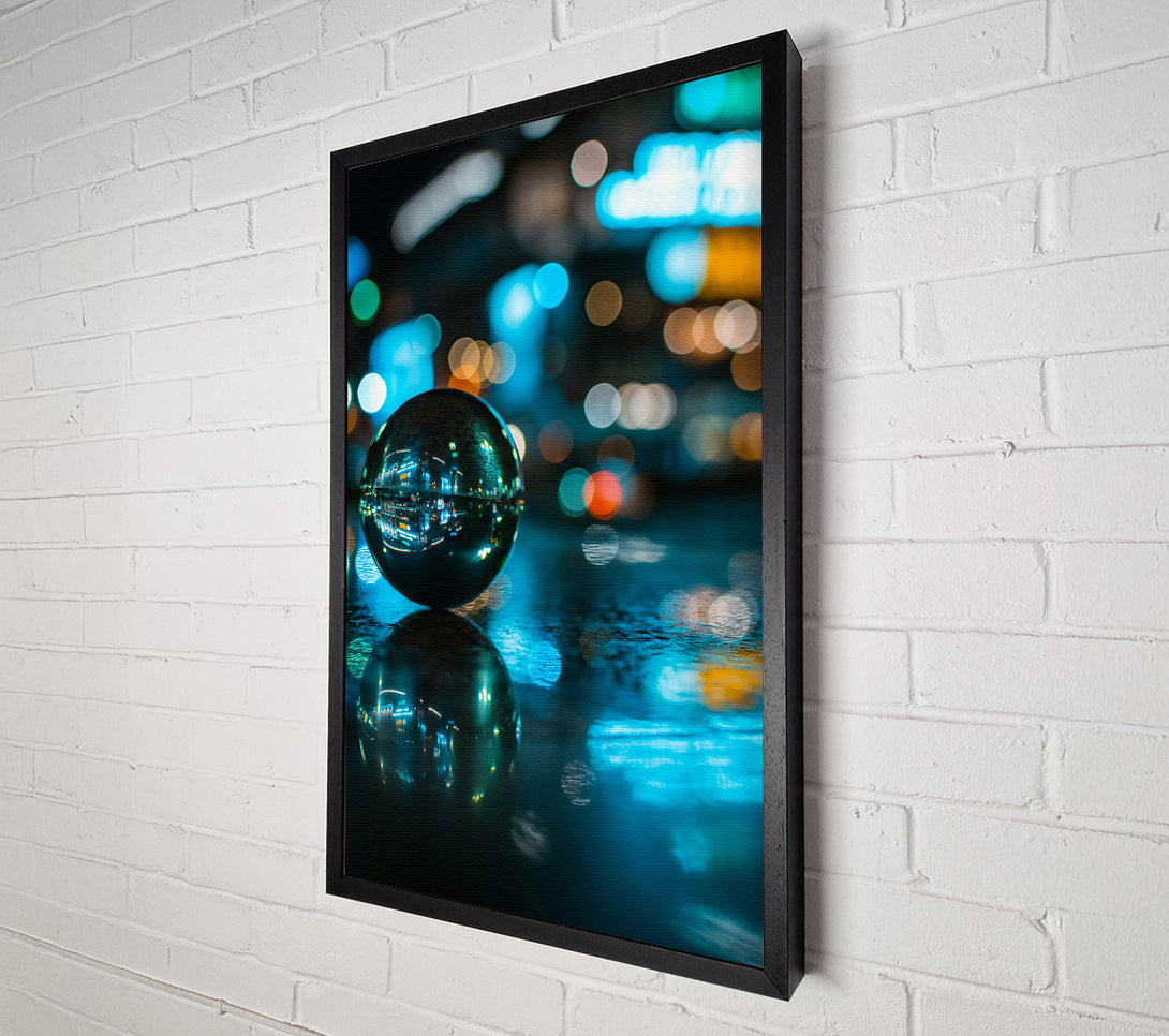  A Canvas Print of Blue City Lens Canvas Art