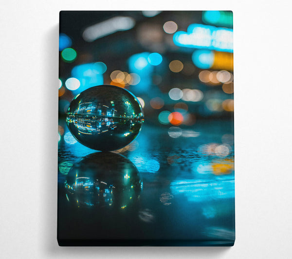  A Canvas Print of Blue City Lens Canvas Art