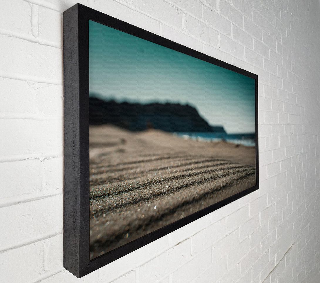  A Canvas Print of Golden Beach Lines Canvas Wall Art