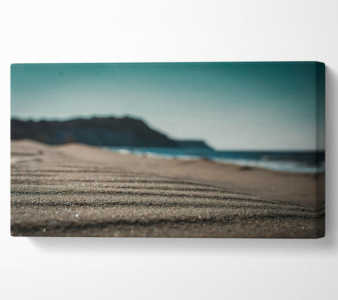  A Canvas Print of Golden Beach Lines Canvas Wall Art