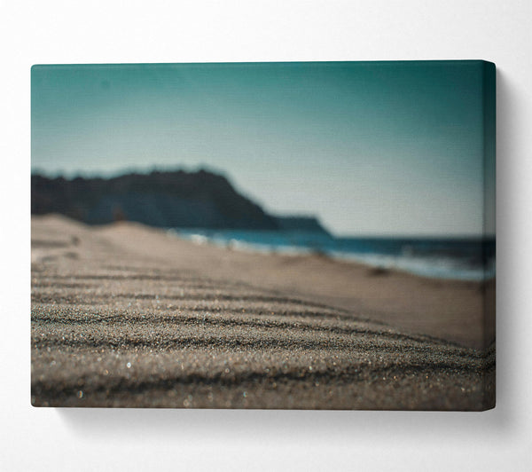  A Canvas Print of Golden Beach Lines Canvas Wall Art
