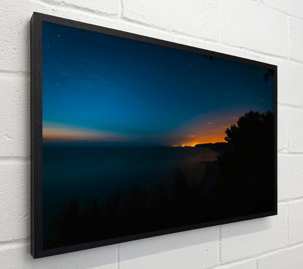 Blue Coastline Sunset