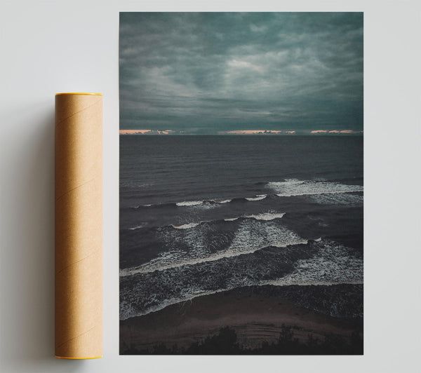 Dark Sea'S Fury Print