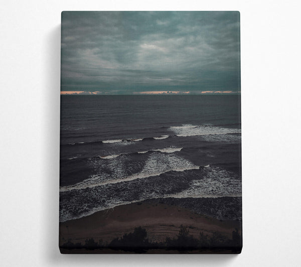  A Canvas Print of Dark Sea'S Fury Canvas Print