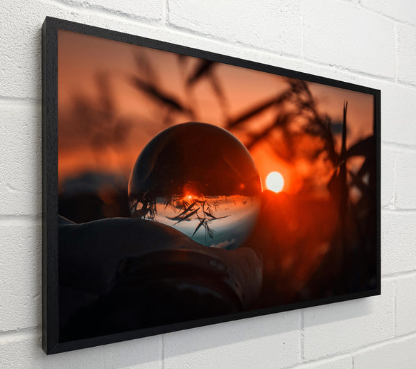 Orange Sunset Sphere