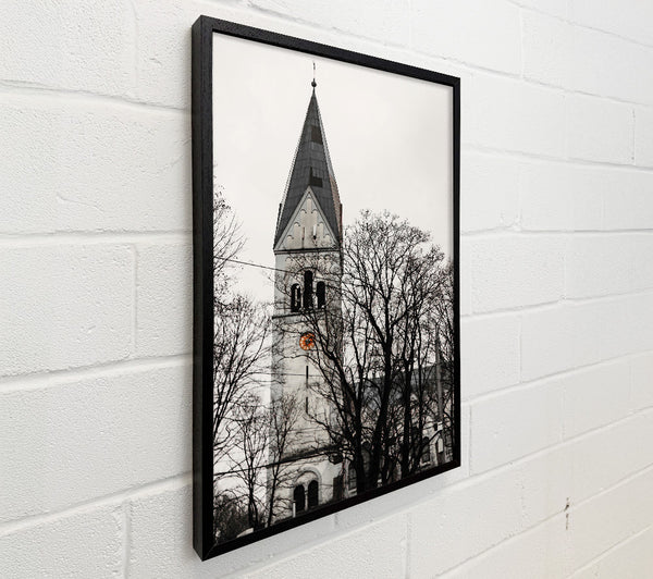 White Church In Shadow