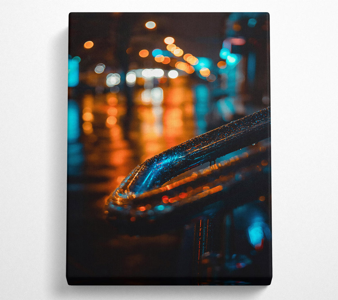  A Canvas Print of Blue City Rain Canvas Print