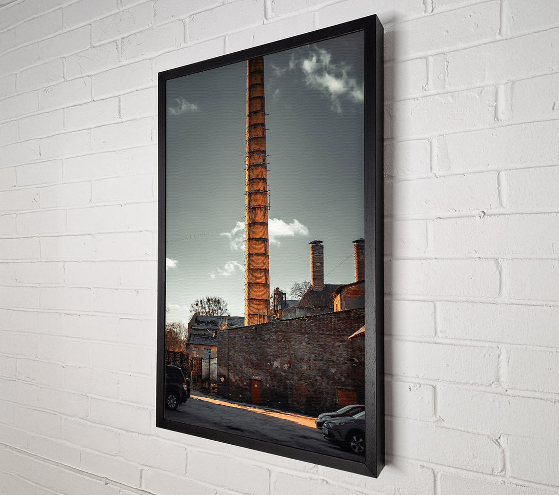  A Canvas Print of Orange Brick Sunset Canvas Print