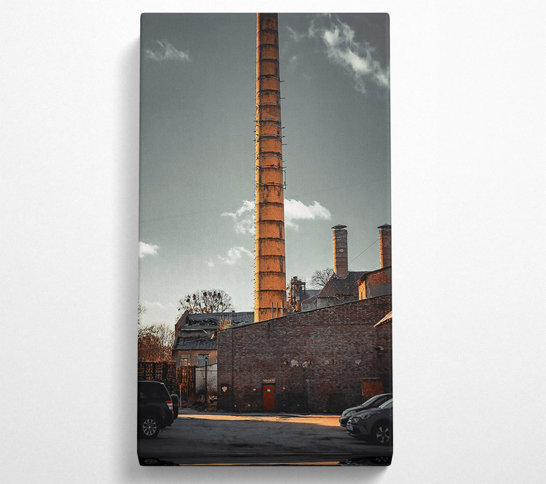  A Canvas Print of Orange Brick Sunset Canvas Print