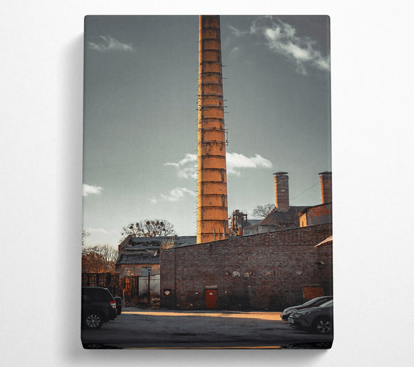  A Canvas Print of Orange Brick Sunset Canvas Print