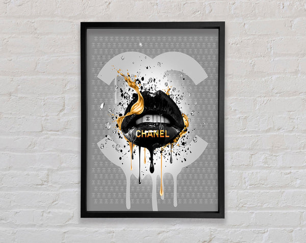 Lips Of Fashion Framed Print