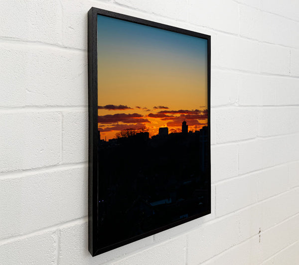 Orange Sky Skyline