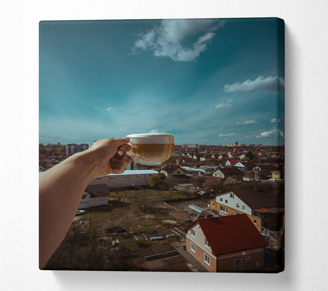  A Canvas Print of Brown Coffee Sky View Canvas Art