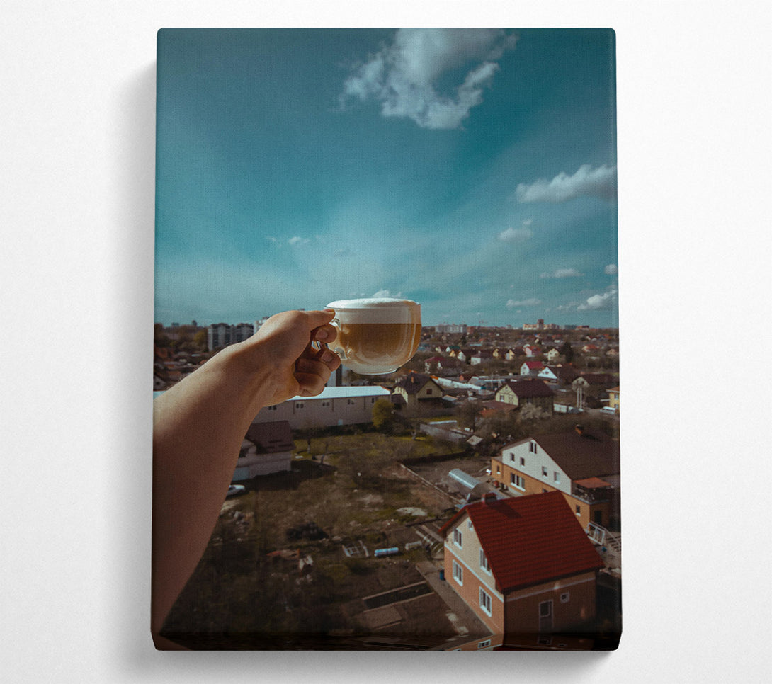  A Canvas Print of Brown Coffee Sky View Canvas Art