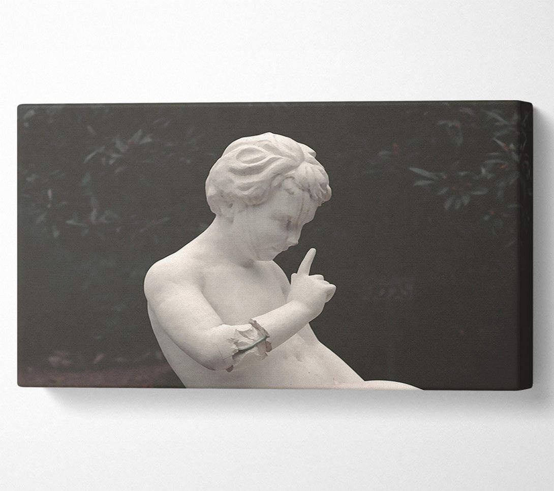  A Canvas Print of White Stone Whisper Canvas Art