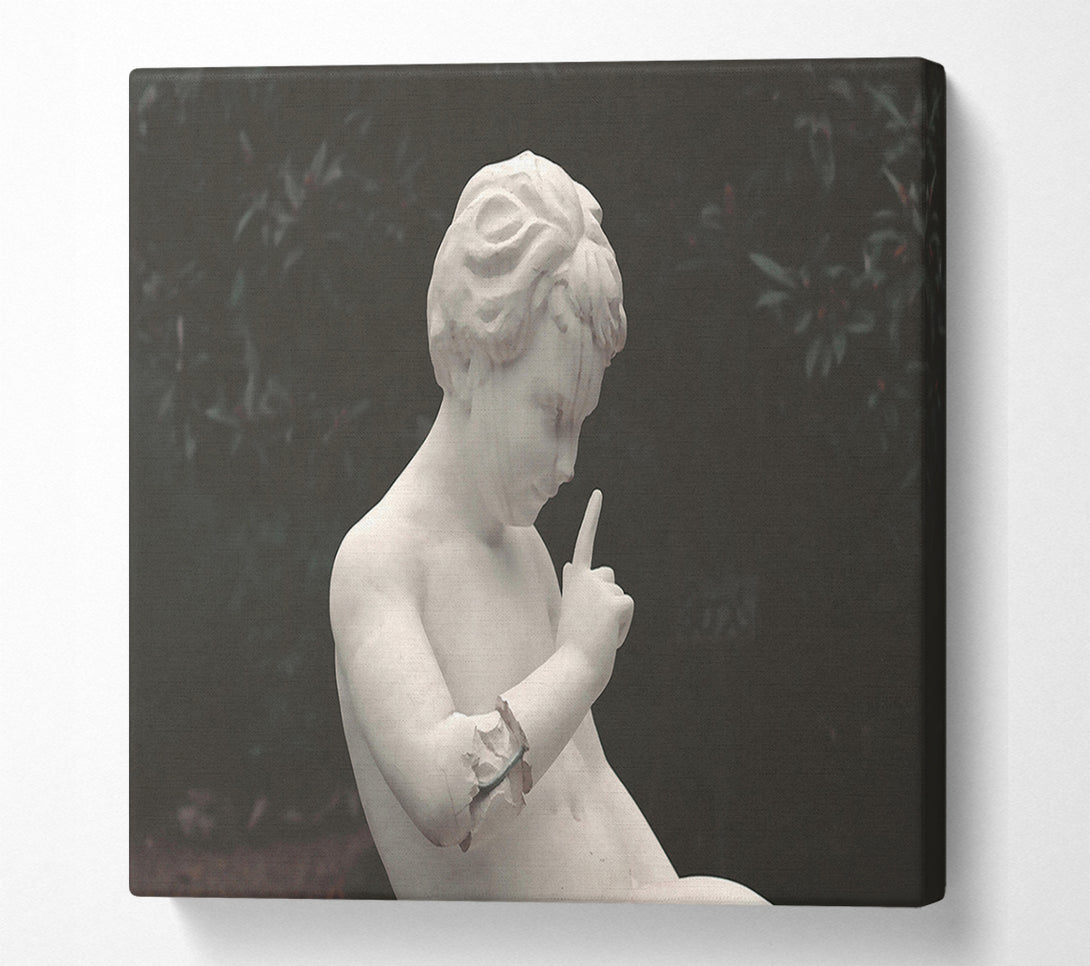  A Canvas Print of White Stone Whisper Canvas Art