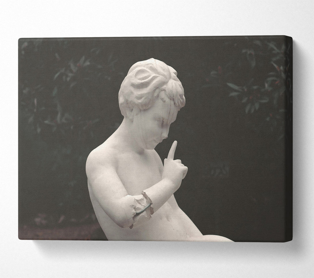  A Canvas Print of White Stone Whisper Canvas Art