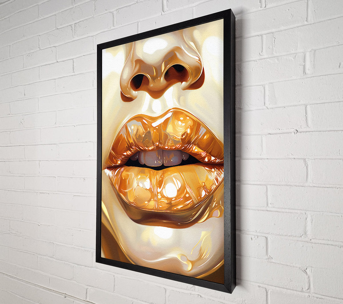  A Canvas Print of Liquid Lips Canvas Print