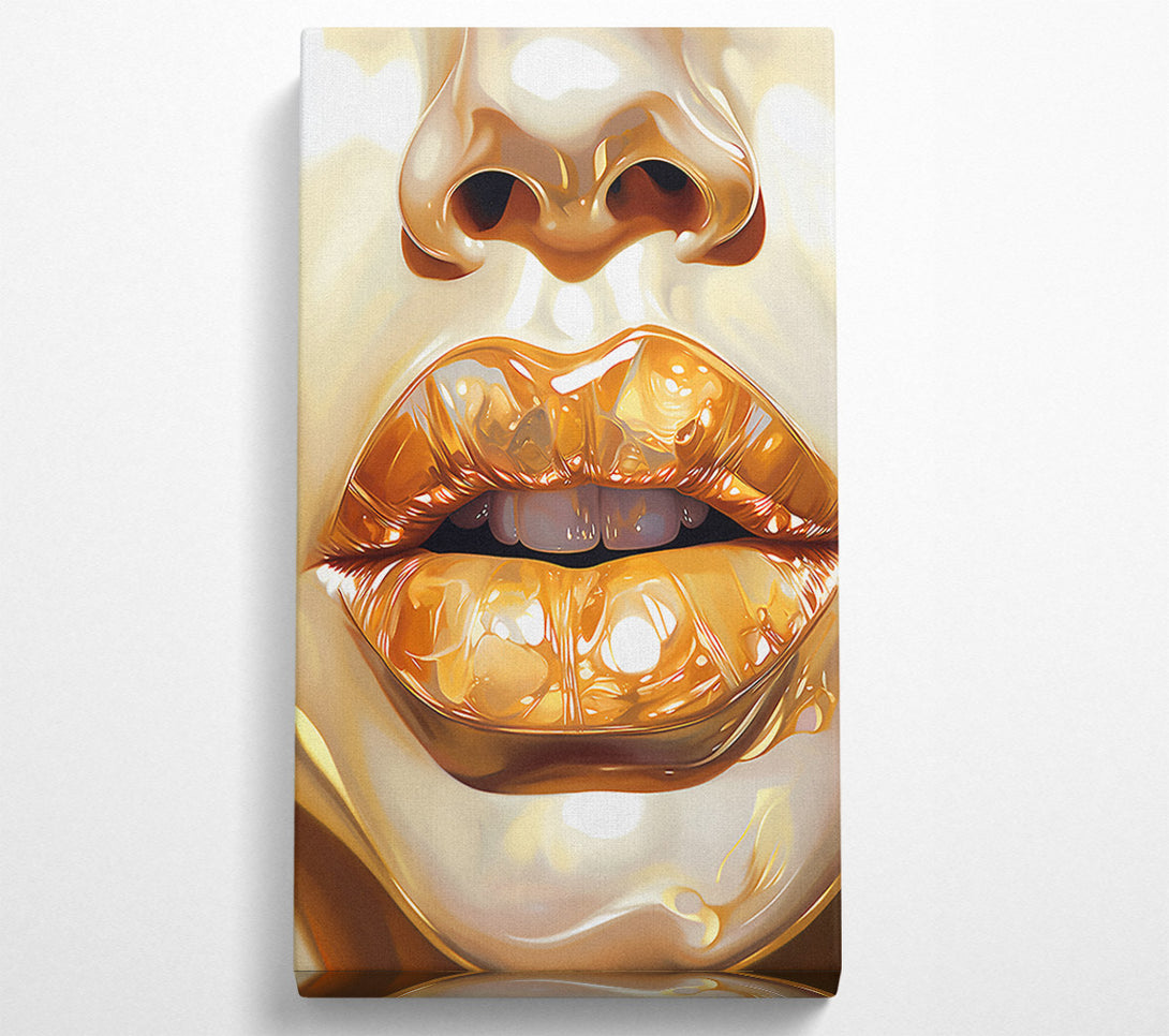  A Canvas Print of Liquid Lips Canvas Print