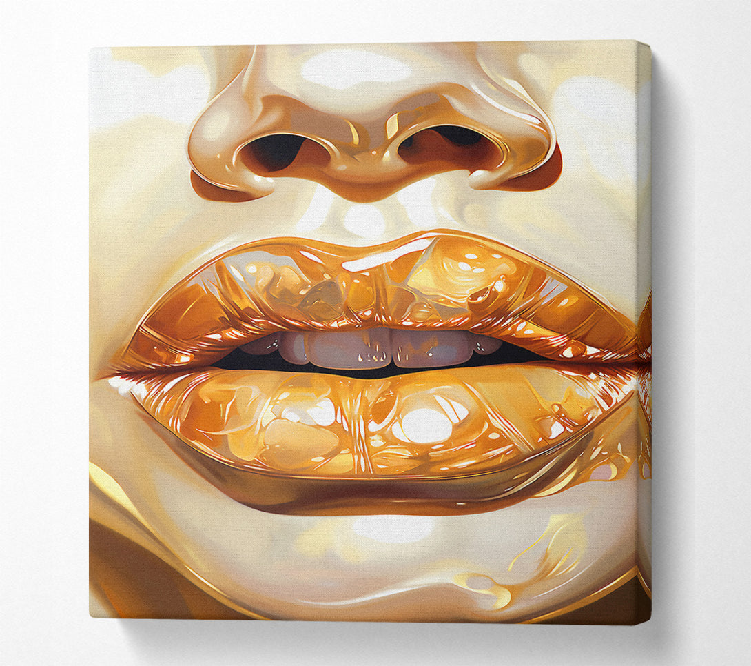 A Canvas Print of Liquid Lips Canvas Print