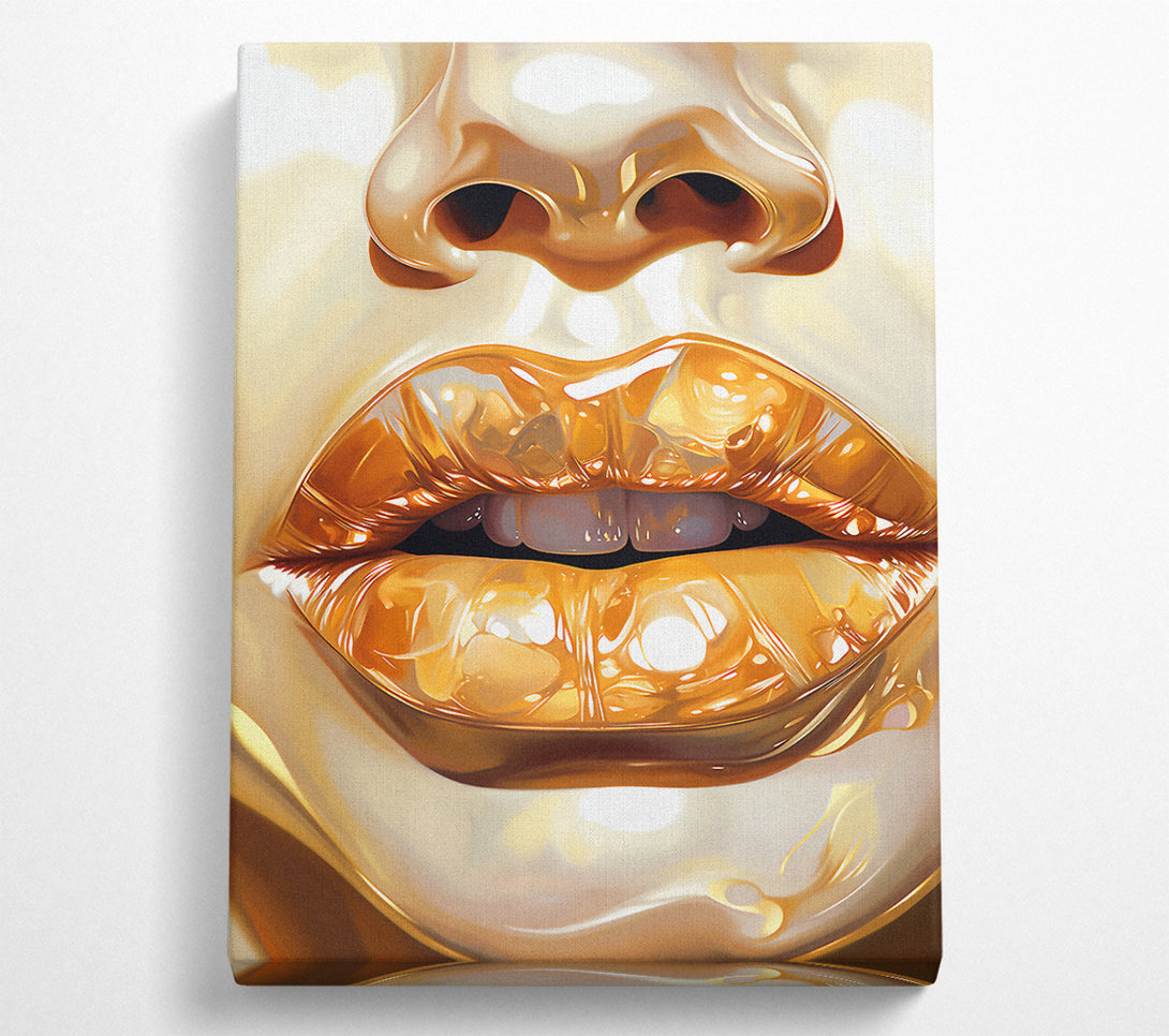  A Canvas Print of Liquid Lips Canvas Print