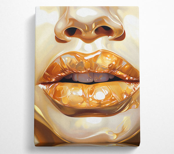  A Canvas Print of Liquid Lips Canvas Print