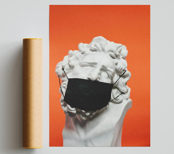Orange Masked Muse Print