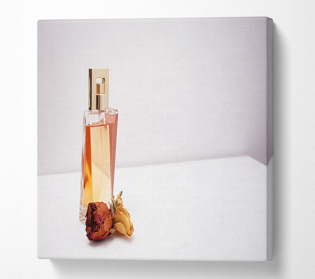  A Canvas Print of Golden Rose Perfume Canvas Wall Art