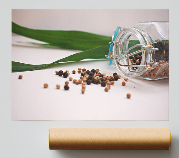Black Pepper Spill Poster